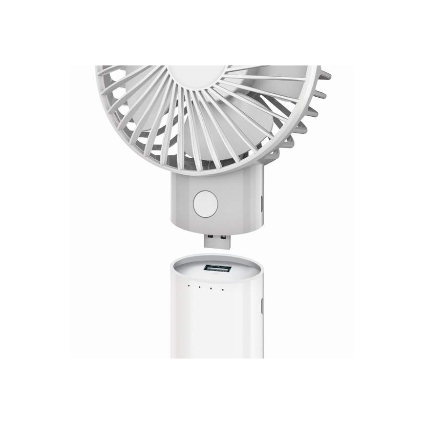 Ventilateur rechargeable avec batterie externe 4000 mAh/3,7V USB-C