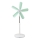 Ventilateur sur pied 15W/230V 100 cm blanc/vert