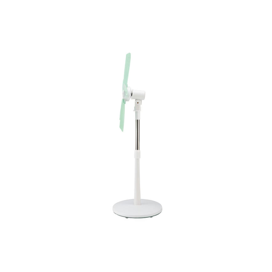 Ventilateur sur pied 15W/230V 100 cm blanc/vert