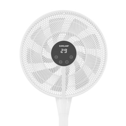 Ventilateur sur pied 25W/230V 130 cm blanc + télécommande