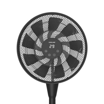 Ventilateur sur pied 25W/230V, 130 cm, noir + télécommande