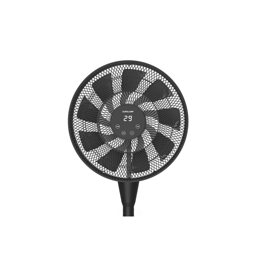Ventilateur sur pied 25W/230V, 130 cm, noir + télécommande