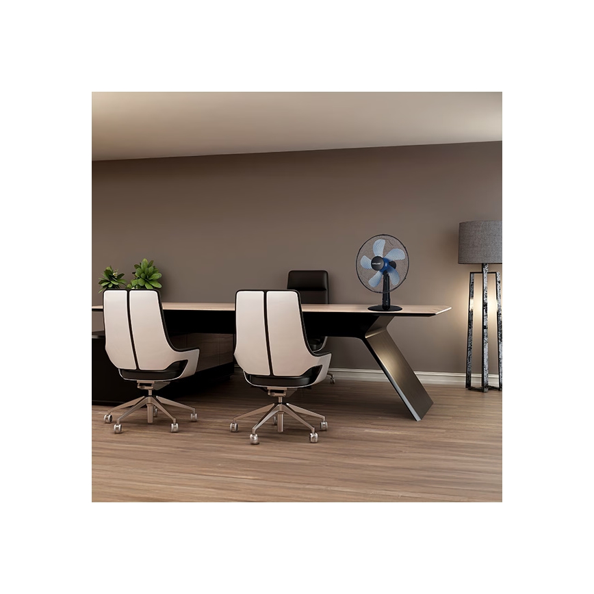 Ventilateur sur pied 3-en-1 50 W/230 V Ø 40 cm noir