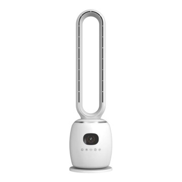 Ventilateur sur pied 30W/230V 86 cm blanc + télécommande