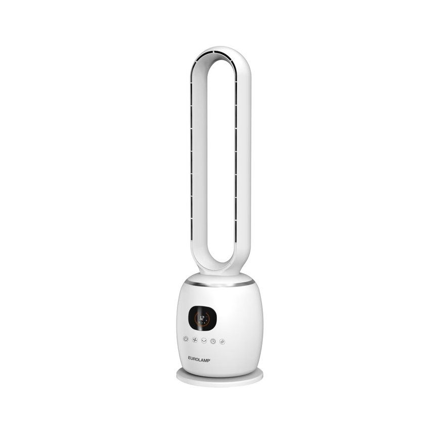 Ventilateur sur pied 30W/230V 86 cm blanc + télécommande