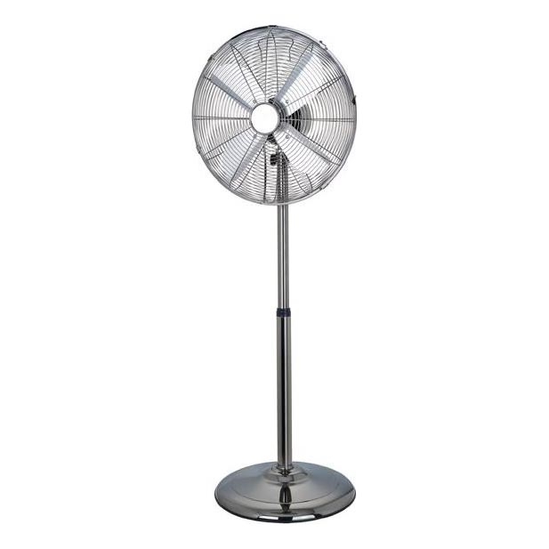 Ventilateur sur pied 50 W/230 V, 110 cm, inox