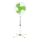Ventilateur sur pied 60 W/230 V, hauteur 125 cm — blanc/vert