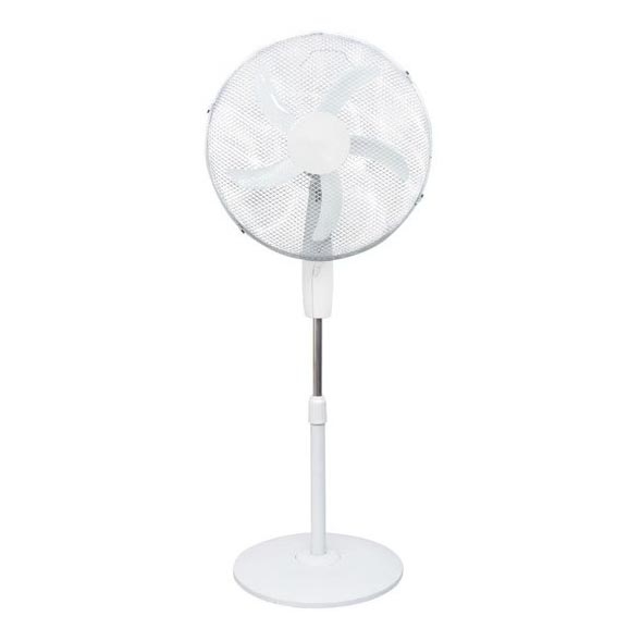 Ventilateur sur pied 60 W / 230 V, Ø 50 cm, blanc