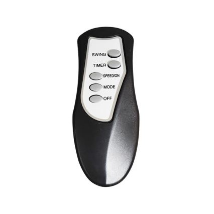 Ventilateur sur pied 60W/230V 129 cm noir + télécommande