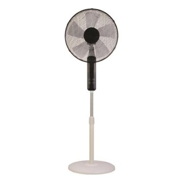 Ventilateur sur pied 60W/230V Ø 40 cm blanc/noir