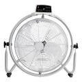 Ventilateur sur pied 90W/230V Ø 45 cm argenté + télécommande