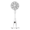 Ventilateur sur pied à brumisation 50W/230V, hauteur 126 cm, blanc + télécommande
