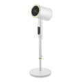 Ventilateur sur pied avec chauffage intégré 50 W / 2200 W / 230 V, Ø 20 cm, blanc