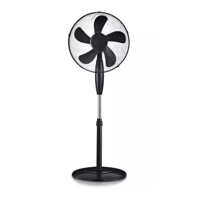 Ventilateur sur pied, diamètre 43 cm, 55W/230V, noir