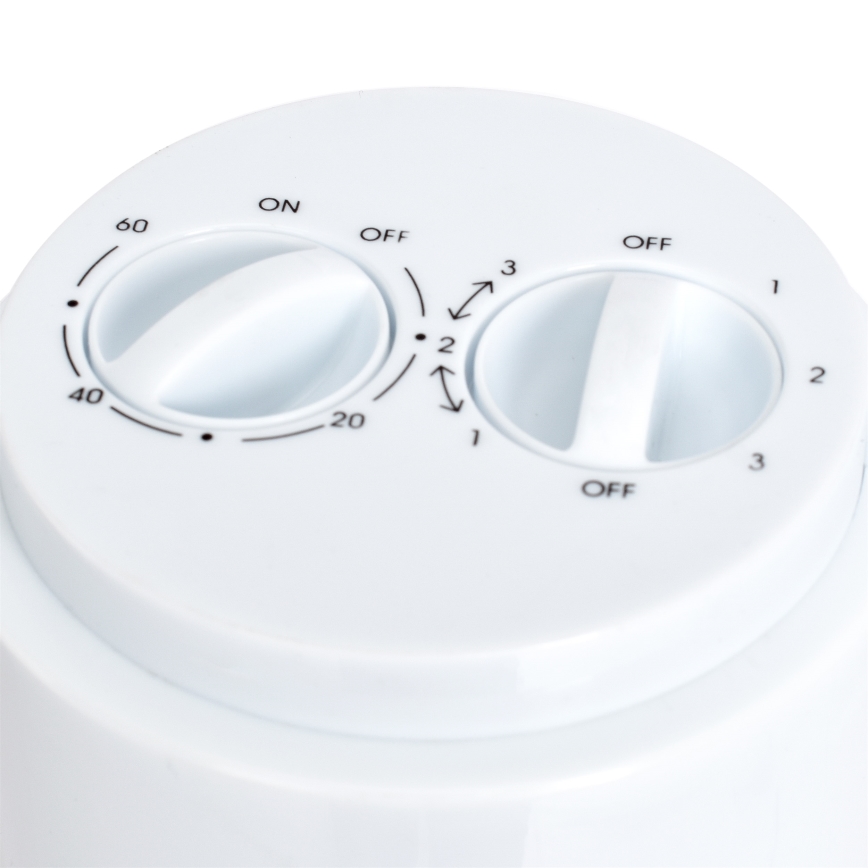 Ventilateur sur pied TOWER 50W/230V blanc