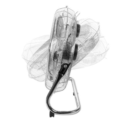 Ventilateur sur pied VIENTO 200W/230V chrome brillant