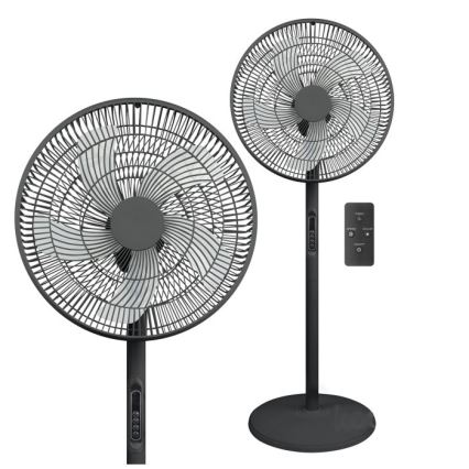 Ventilateur sur pied VIENTO-R 40W/230V noir + télécommande