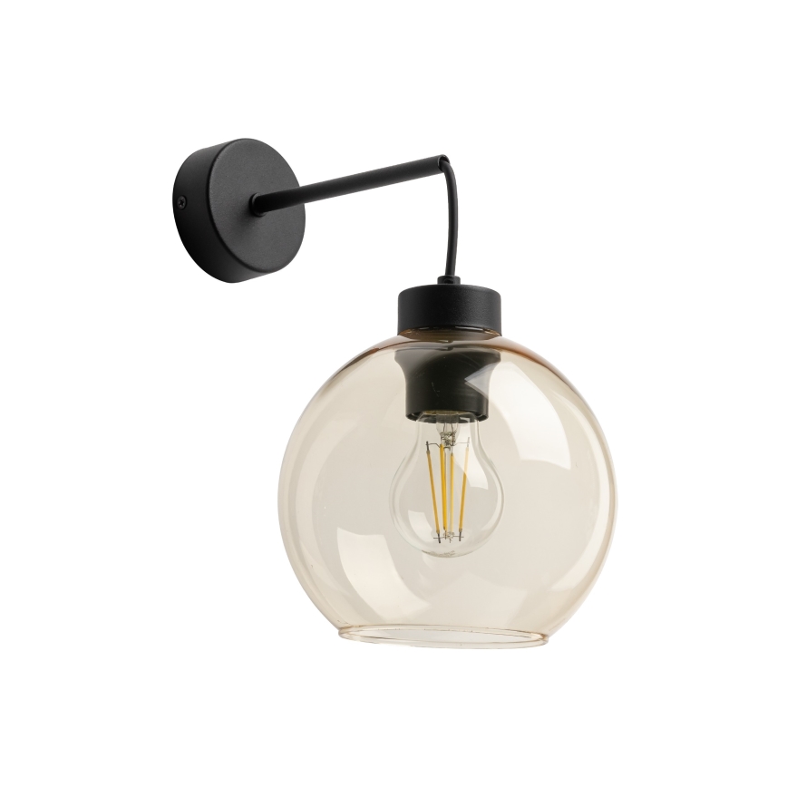 Verre de rechange pour applique murale et lustre CUBUS E27 Ø 18, beige fumé