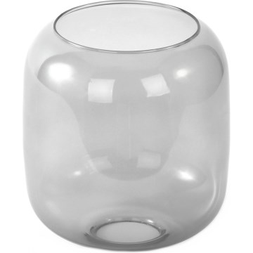Verre de rechange pour lustre E27, pr. 14 cm, gris fumé