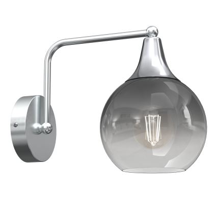 Verre de rechange pour lustre et applique murale MONTE E27 Ø 15 cm fumé