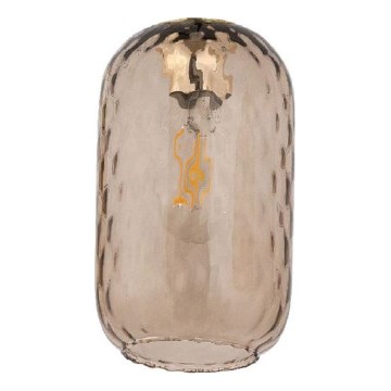 Verre de rechange pour lustre et applique murale PESCARA E27 Ø 14 cm brun fumé