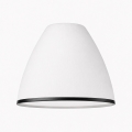 Verre de rechange pour lustre et applique murale RETRO, ANTICO E27 Ø 13 cm blanc/noir