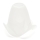 Verre de rechange pour lustre et lampe SISI E14 Ø 13 cm blanc