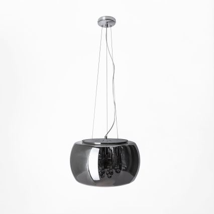 Verre de rechange pour lustre et plafonnier G9, diamètre 50 cm, gris fumé