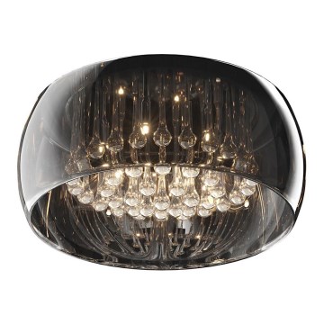 Verre de rechange pour lustre et plafonnier G9, diamètre 50 cm, gris fumé