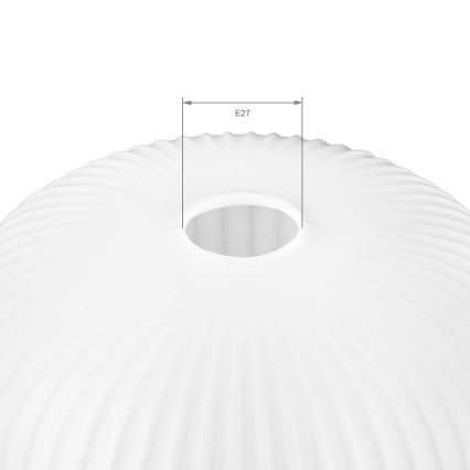 Verre de rechange pour lustre HARMA E27, 23 x 25 cm, blanc