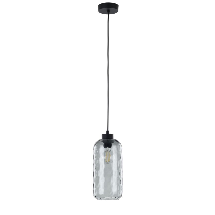 Verre de rechange pour lustre KARO E27 Ø 14 cm gris fumé
