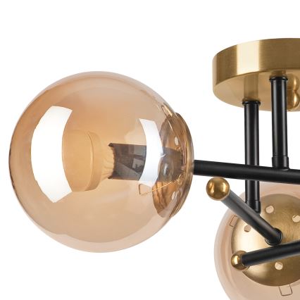 Verre de rechange pour lustre MALENA, MALIVA E14 beige fumé