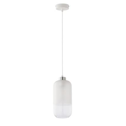 Verre de rechange pour lustre MARCO E27, diamètre 14 cm, transparent/blanc