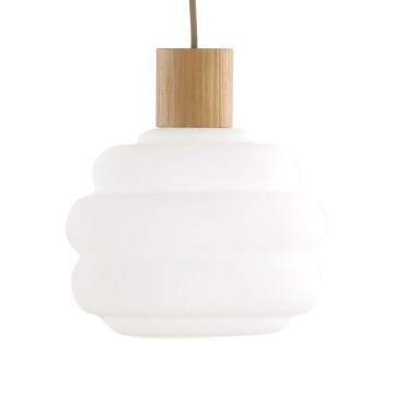 Verre de rechange pour lustre MELIA E27 Ø 20 cm blanc
