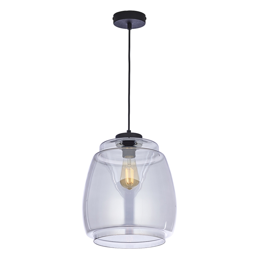 Verre de rechange pour lustre PILAR E27, Ø 26 cm, gris fumé