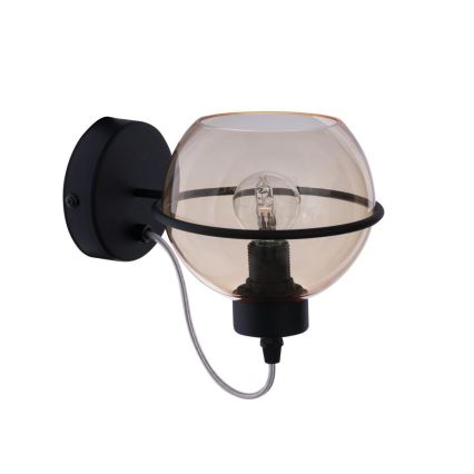 Verre de rechange pour lustre POBO G9, Ø 14 cm, beige fumé