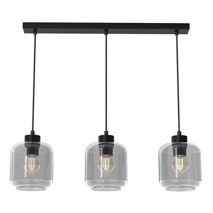 Verre de rechange pour lustre SOMBRA E27, diamètre 16 cm, gris fumé
