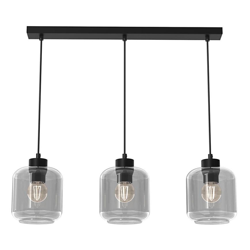 Verre de rechange pour lustre SOMBRA E27, diamètre 16 cm, gris fumé