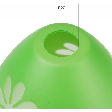 Verre de rechange pour suspension GARDEN E27 d. 23 cm vert