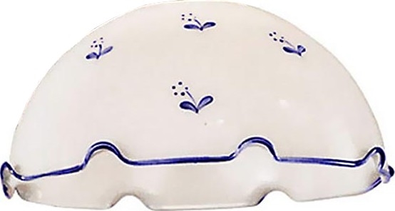 Verre de rechange universel NONNA E27 Ø 20 cm blanc/bleu
