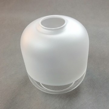 Verre de remplacement pour lustre MARCO E27, diam. 14 cm, blanc/transparent