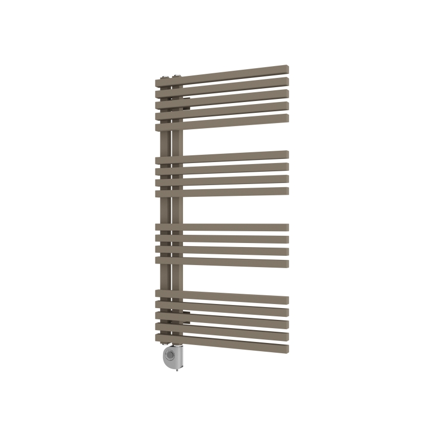 Vertaduro - Radiateur de salle de bains à thermostat intégré MICHELLE 600 W 97 x 50 cm taupe