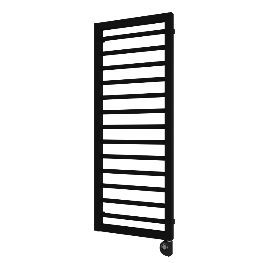 Vertaduro - Radiateur de salle de bains ADEL avec thermostat 600W 128x50 cm noir