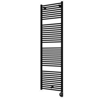Vertaduro - Radiateur de salle de bains avec thermostat DENISE 800 W 178 x 50 cm noir