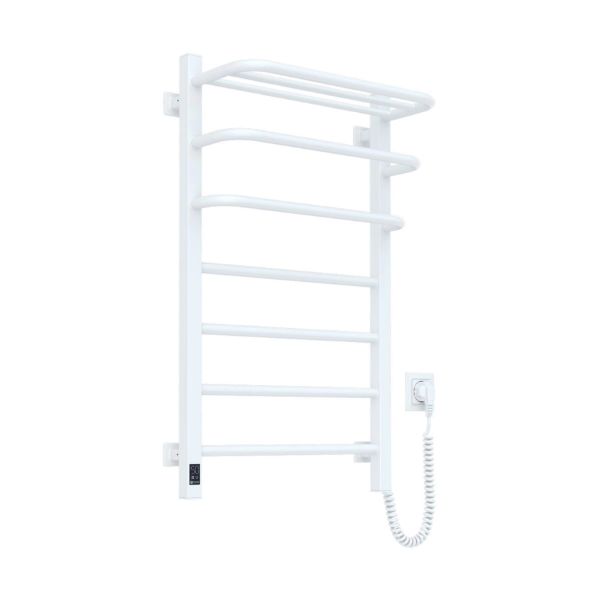 Vertaduro - Sèche-serviettes électrique avec thermostat DOR 155W/230V 80x48 cm IP44 blanc, côté droit