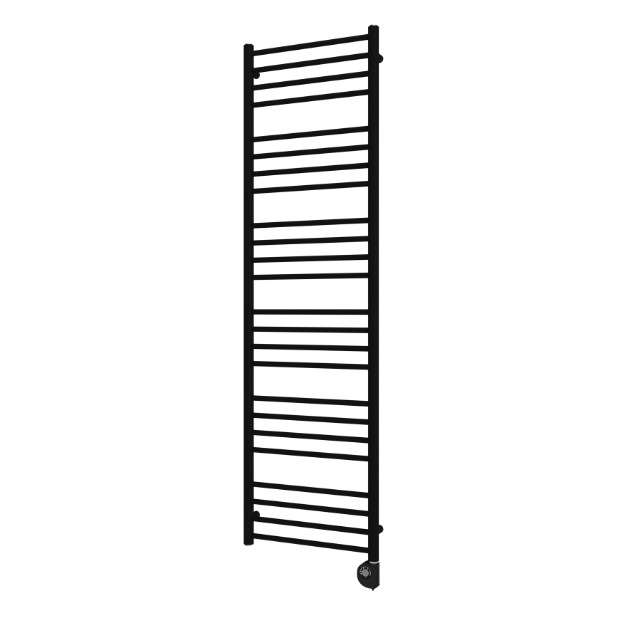 Vertaduro - Radiateur sèche-serviettes SIMONE avec thermostat, 600 W, 174 x 50 cm, noir