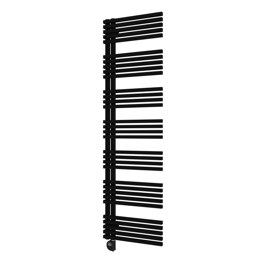 Vertaduro - Sèche-serviettes de salle de bains avec thermostat MICHELLE 900W 177x50 cm noir