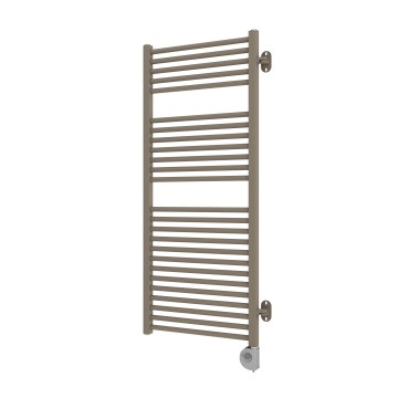 Vertaduro - Sèche-serviettes de salle de bains MEG 600 W avec thermostat, 118 x 50 cm, taupe