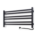 Vertaduro - Sèche-serviettes électrique avec thermostat AVA 181W/230V 50x90 cm IP44 noir, côté droit