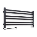 Vertaduro - Sèche-serviettes électrique avec thermostat AVA 181W/230V 50x90 cm IP44 noir, version gauche